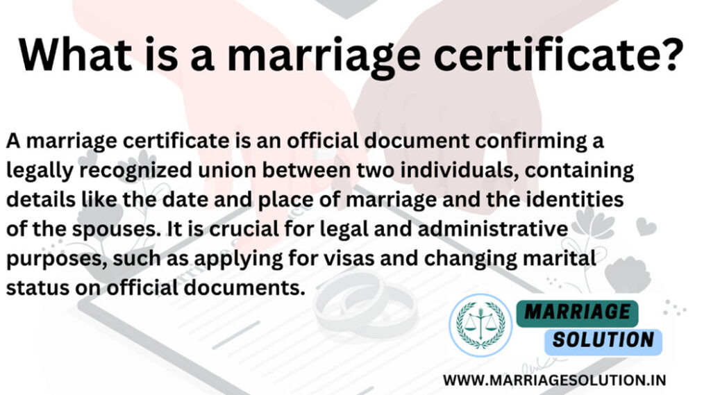 Court Marriage Certificate Document