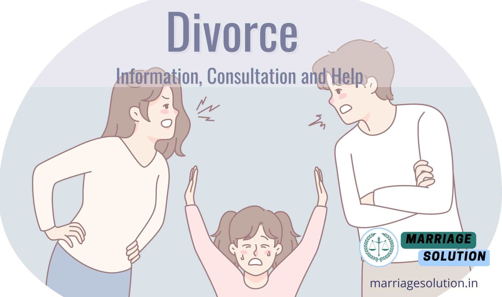 Divorce mediation session between a couple and their lawyer.