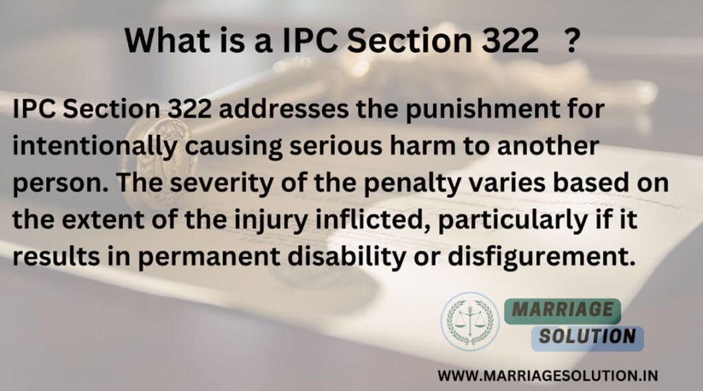 "What is IPC Section 322?" along with an answer.
