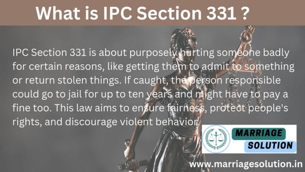 Illustration of IPC Section 331: Voluntarily causing grievous hurt to extort confession