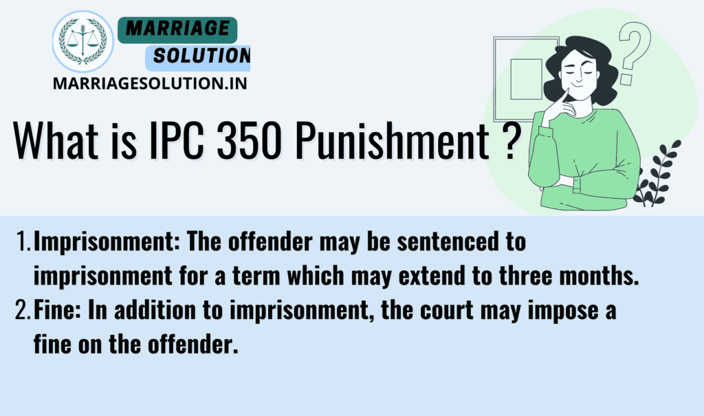 Symbolizing the punishment for assault or criminal force under IPC Section 350.