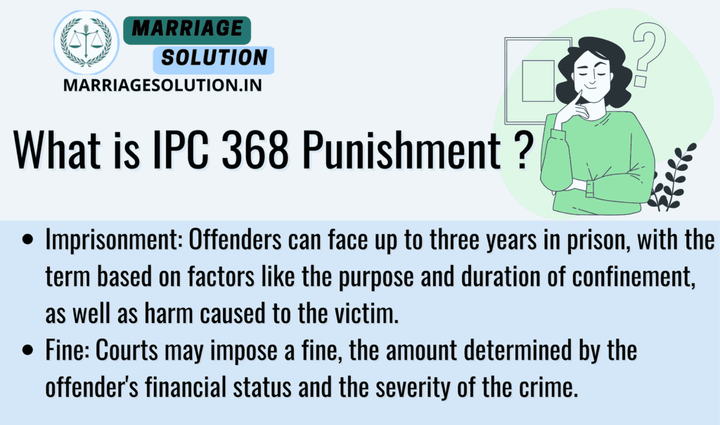 IPC Section 368: Punishment for Wrongfully Concealing or Keeping in Confinement a Kidnapped or Abducted Person