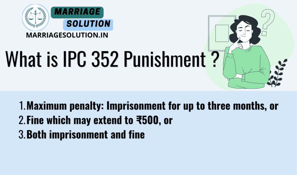 IPC Section 352 - Punishment Details