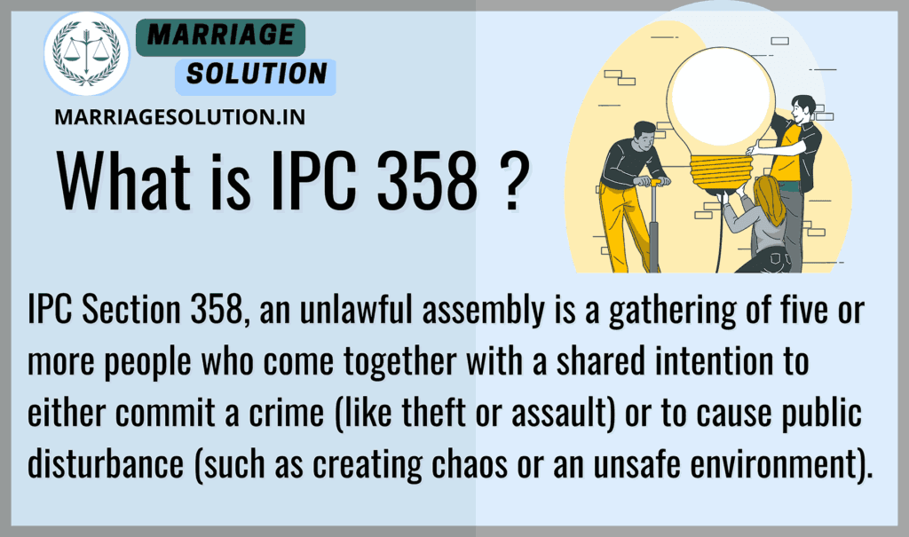 Symbolizing the crime of attempting to impede the administration of justice under IPC Section 358.