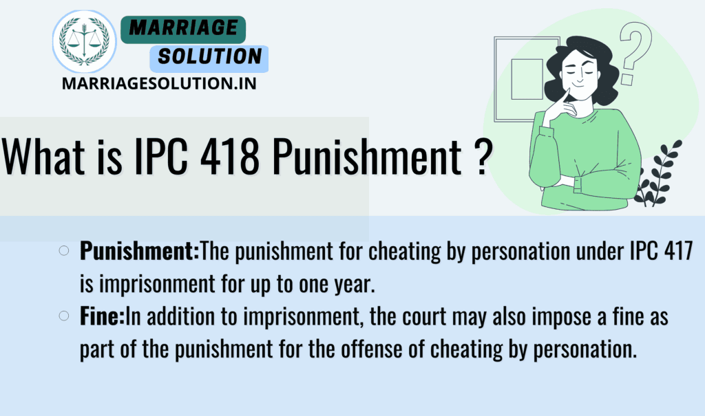 IPC 418 Punishment