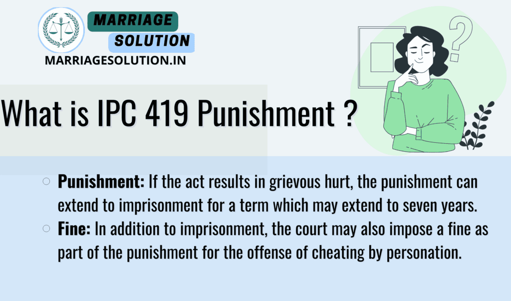 IPC 419 Penalty