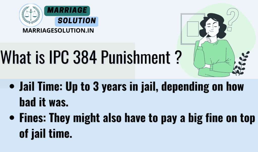 Gavel and handcuffs symbolizing IPC Section 384 punishment