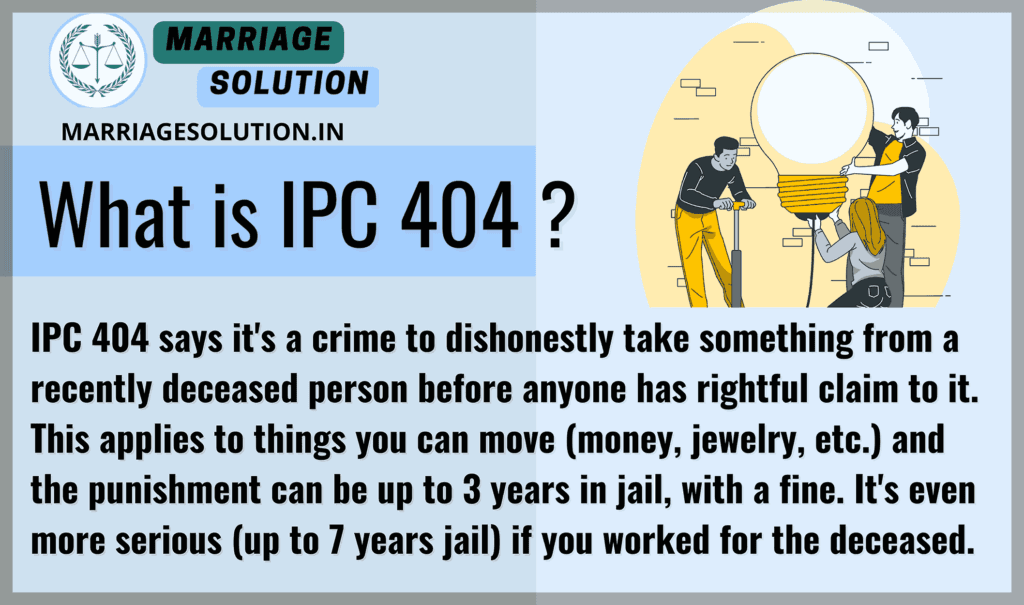  IPC 404 Law