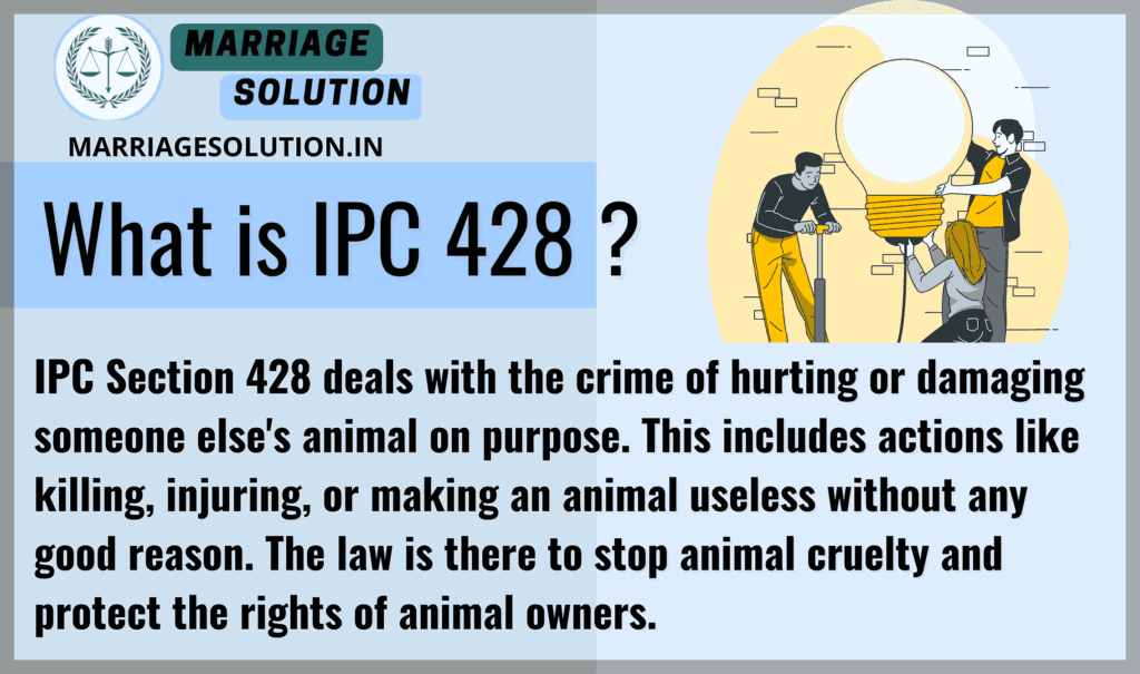 IPC 428: Mischief by Killing or Maiming Animals