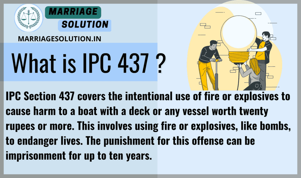 IPC Section 437: Offenses Using Fire or Explosives