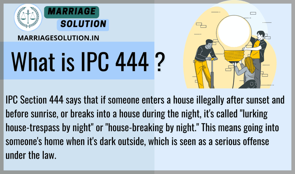 "IPC Section 444 - Lurking House-Trespass by Night