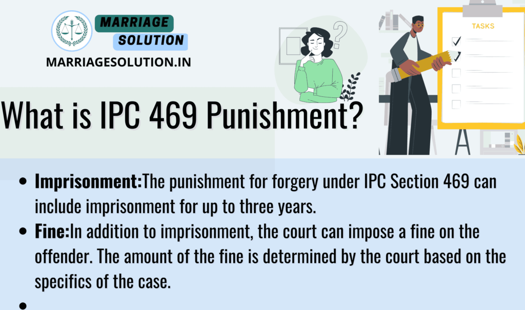 IPC 469 Punishment - Forgery for Reputation Harm