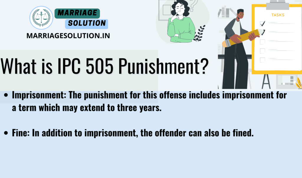 IPC 505 Punishment