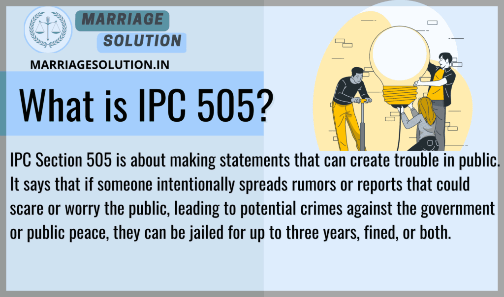 IPC 505 Explanation