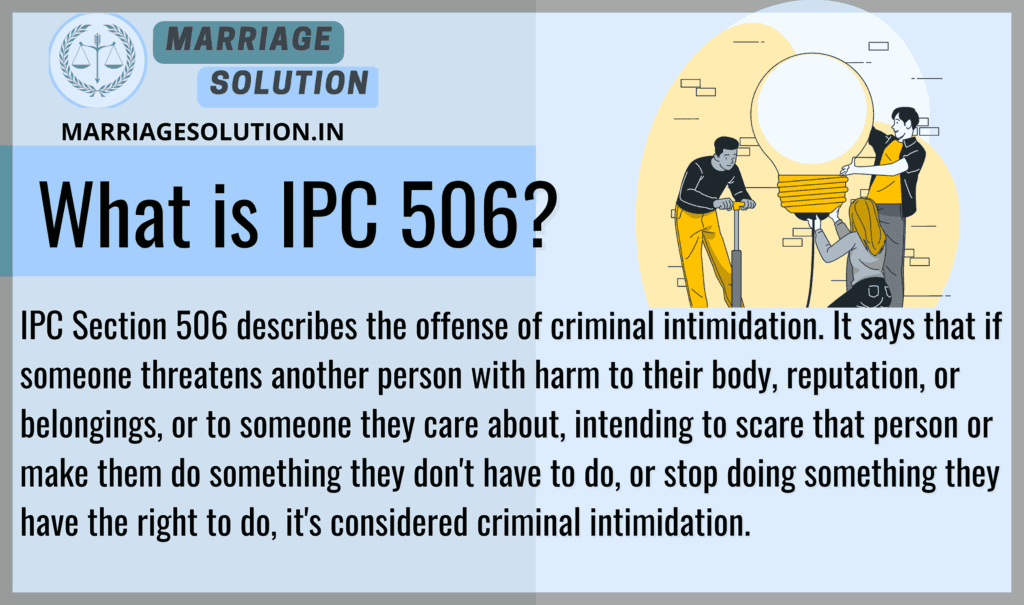 IPC 506: Criminal Intimidation