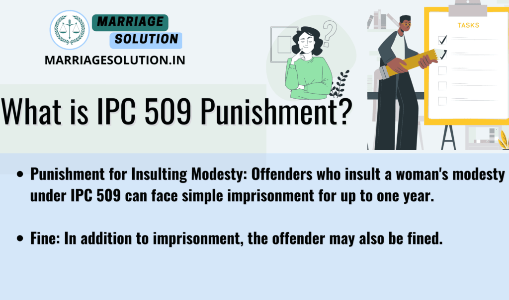 IPC 509 Punishment