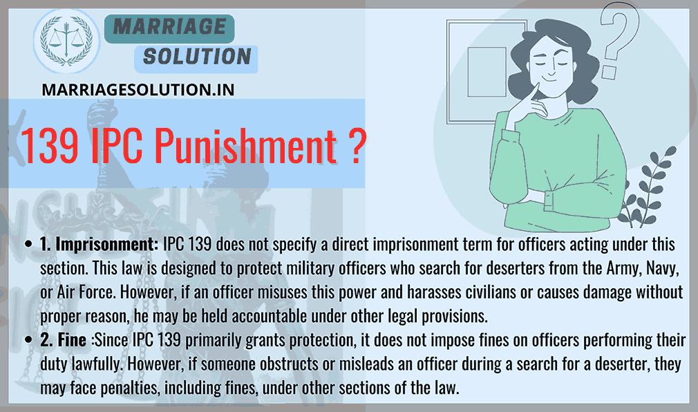 IPC 139 Punishment Details.