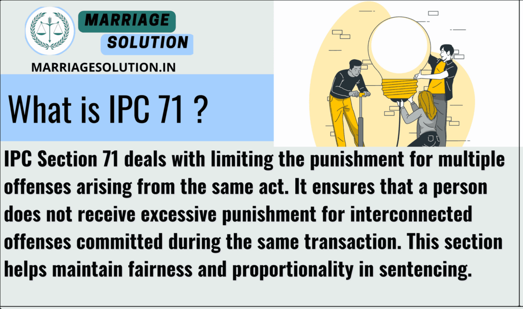 IPC 71: Limits of punishment for offenses under the IPC.