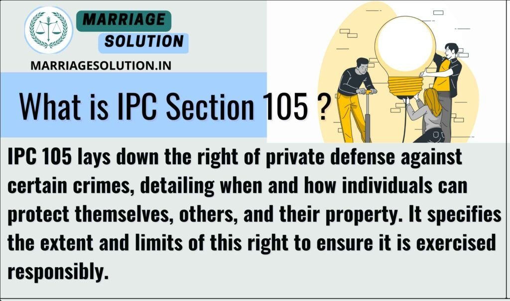 IPC 105, the Indian Penal Code section on the right to defend property. 