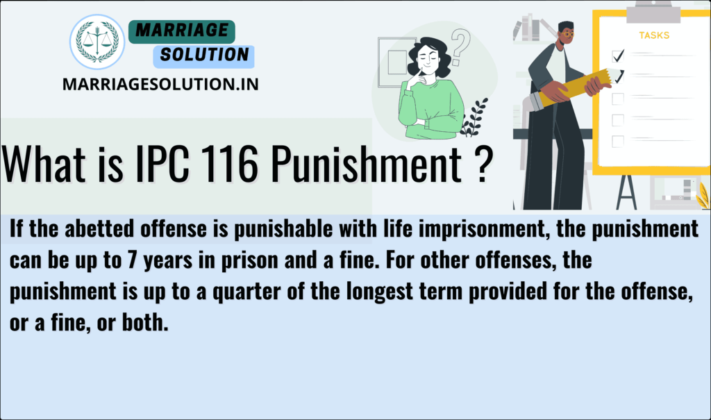 IPC 116 punishment details