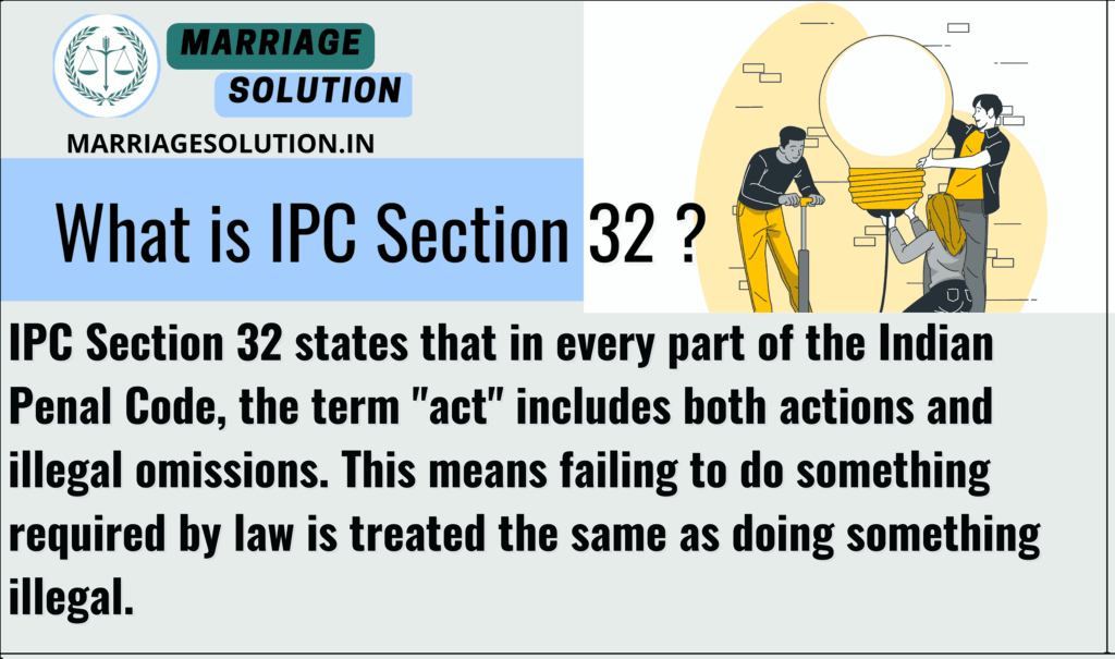 IPC 32, defining words that refer to acts and their legal implications within the Indian Penal Code.