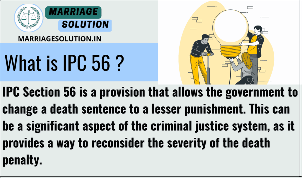 IPC 56 concerning the commutation of death sentences in Indian law.