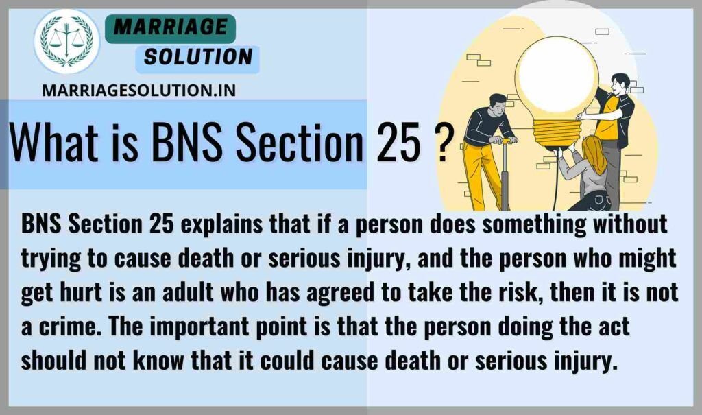 BNS Section 25 : Person agreeing to participate in an activity with potential risks, symbolizing legal consent.