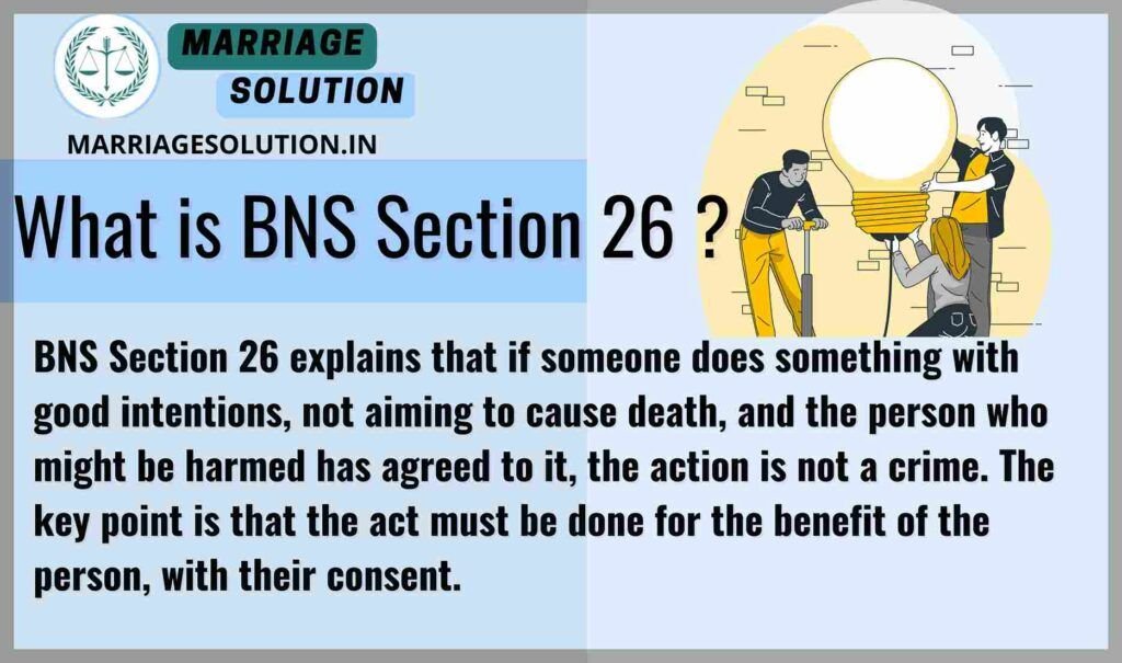 Person agreeing to a beneficial action with potential risks, representing legal consent under BNS Section 26