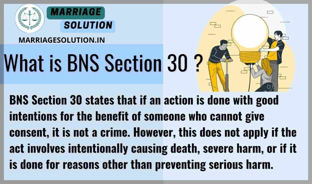 Illustration of a good faith emergency action under BNS Section 30.