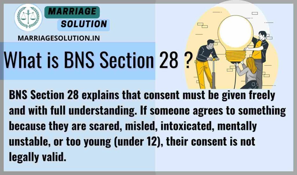 Illustration of invalid consent under BNS Section 28.