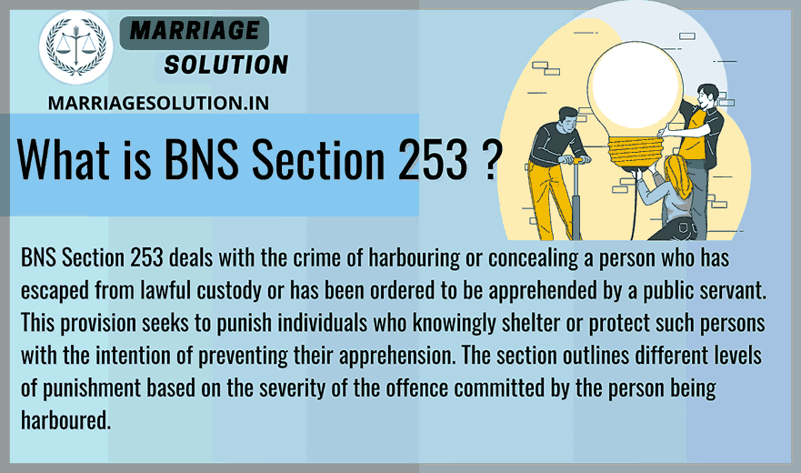 BNS Section 253 on harbouring an escaped offender