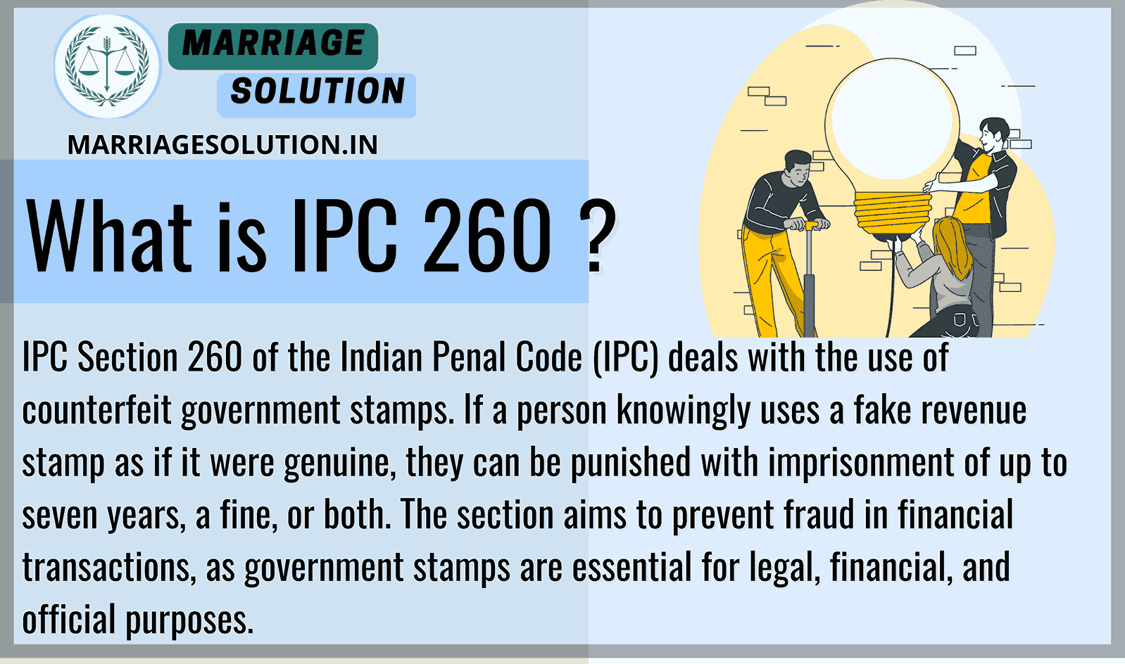 IPC 260 - MarriageSolution.in: Reliable Legal Partner